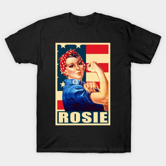 Rosie The Riveter We Can Do it Propaganda Pop Art T-Shirt by Nerd_art